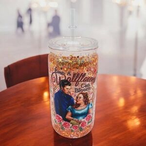 Bridgerton 16 oz Tumbler with Glow in the Dark Glitter and Love Letters Inside!